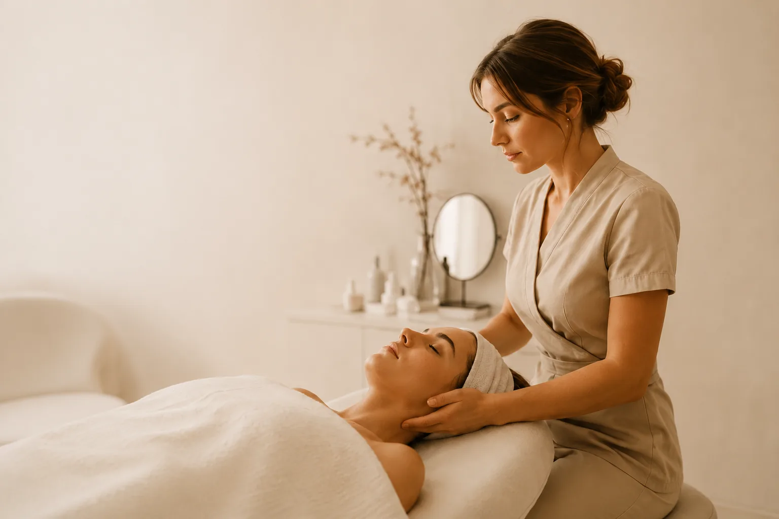 Beauty salon treatment